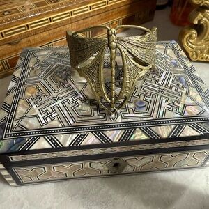 Nouveau Dragonfly Cuff Bracelet